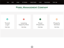 Tablet Screenshot of poselmanagement.com